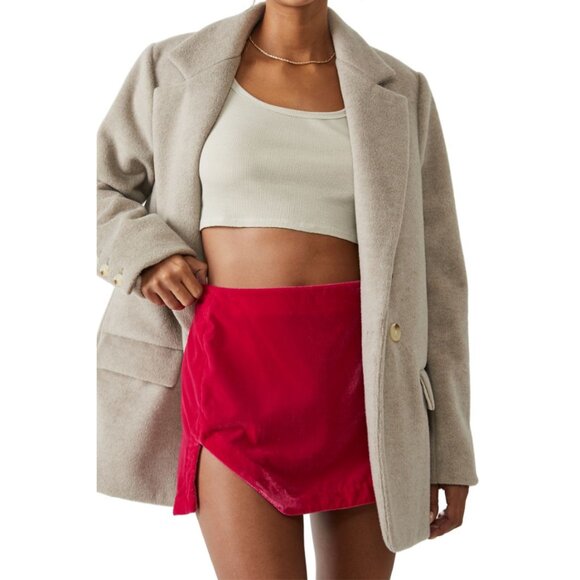 Free People Dresses & Skirts - HP 🎉 NWT Free People Annalise Velvet Skirt in Pink Phenom